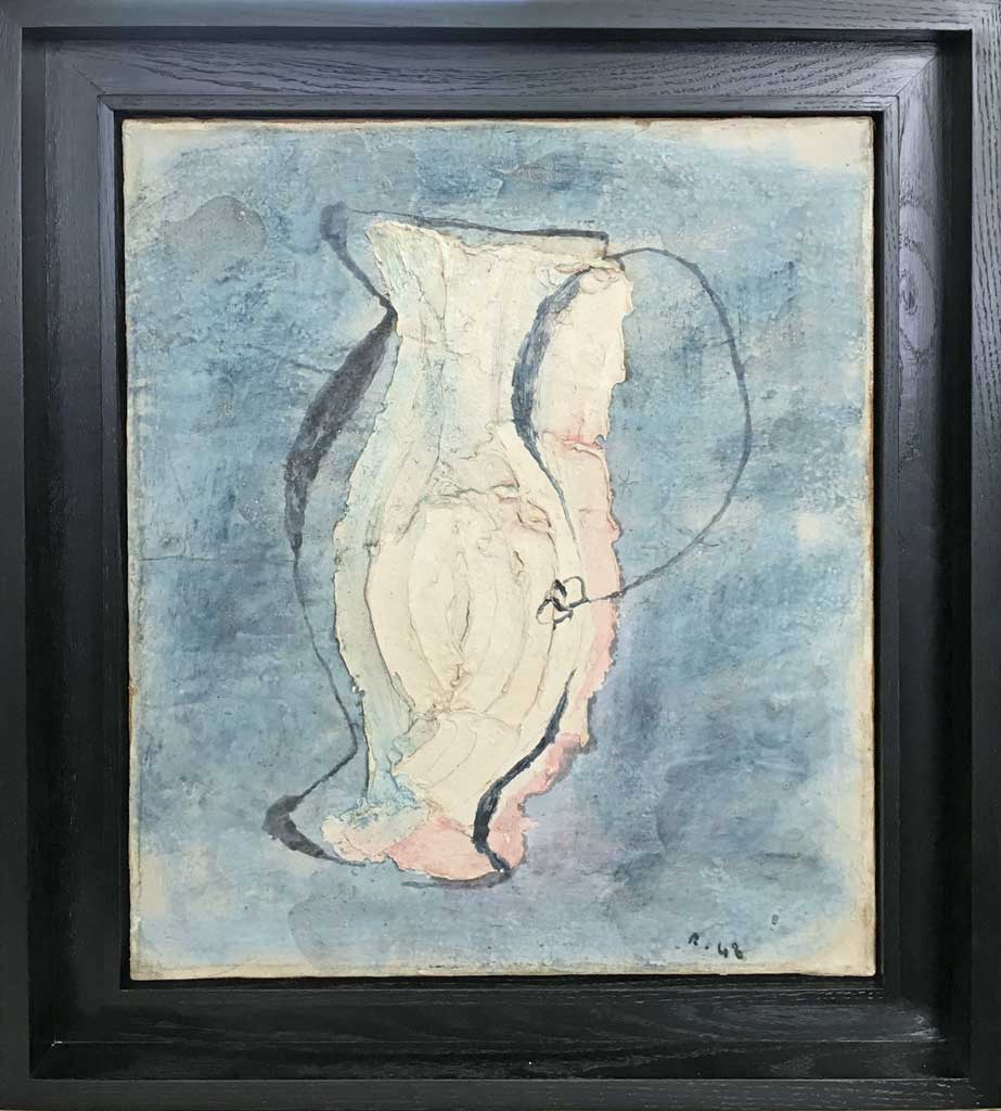 Satiné noir (peinture de Jean Fautrier)