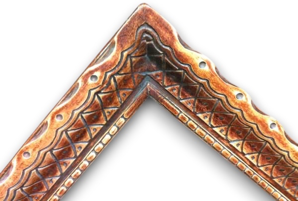 Sculpté dm losanges 100 rouge gratté