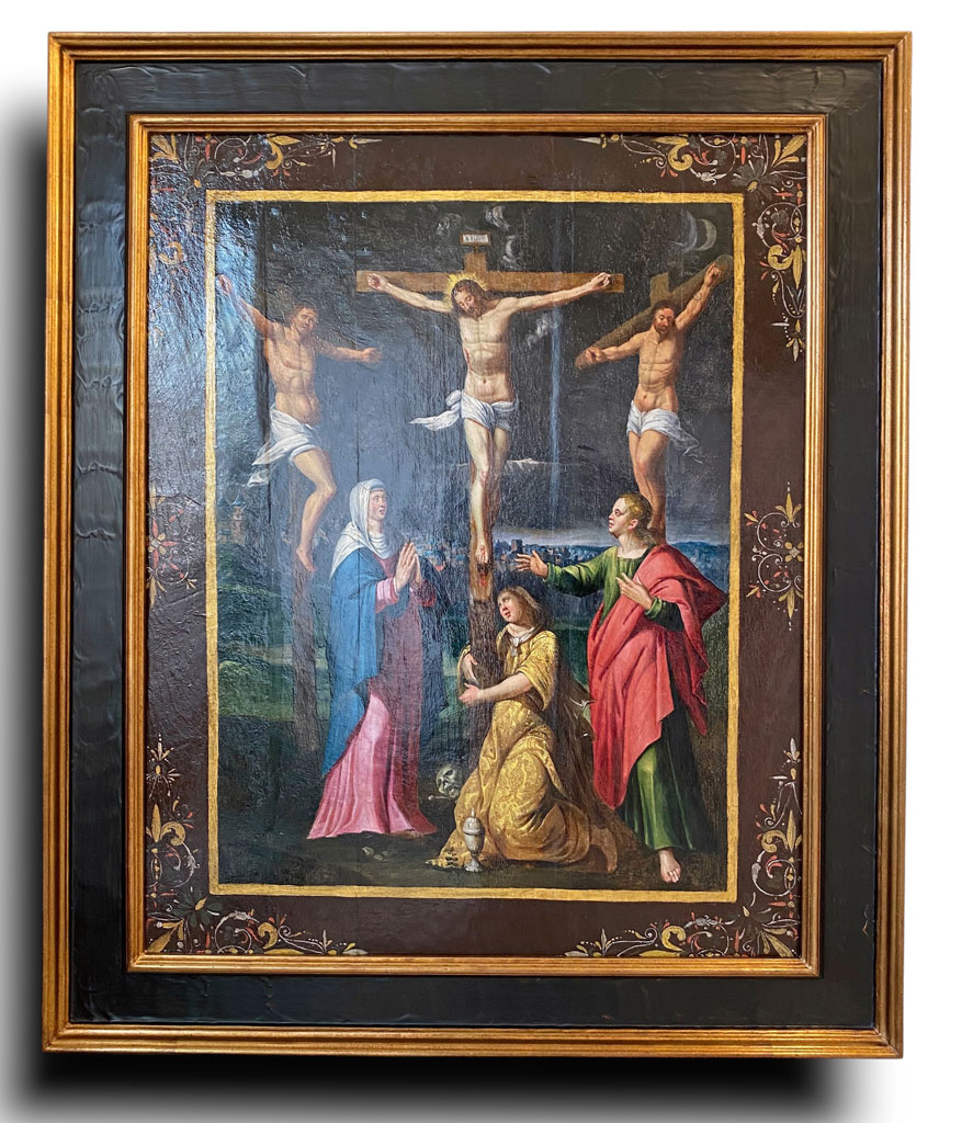 Noir rustique filets or