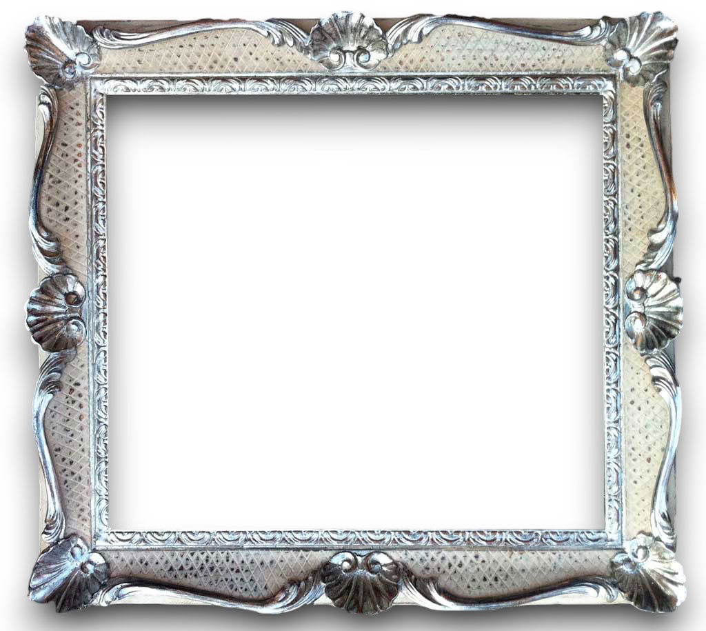 Sculpté argent et blanc